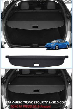 Cargo Cover for 2019-2023 Toyota Prius Accessories (Latest XW50 Since November 2018) Retractable Rear Trunk Security Cover Shielding Shade Black (Not 