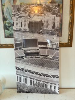 Yankee Stadium Aerial Black & White Photo Print
