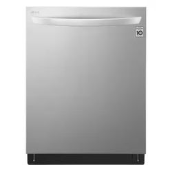 LG 24 in. Stainless Steel Top Control Built-In Tall Tub Smart Dishwasher with QuadWash, TrueSteam, 3rd Rack, 42 dBA