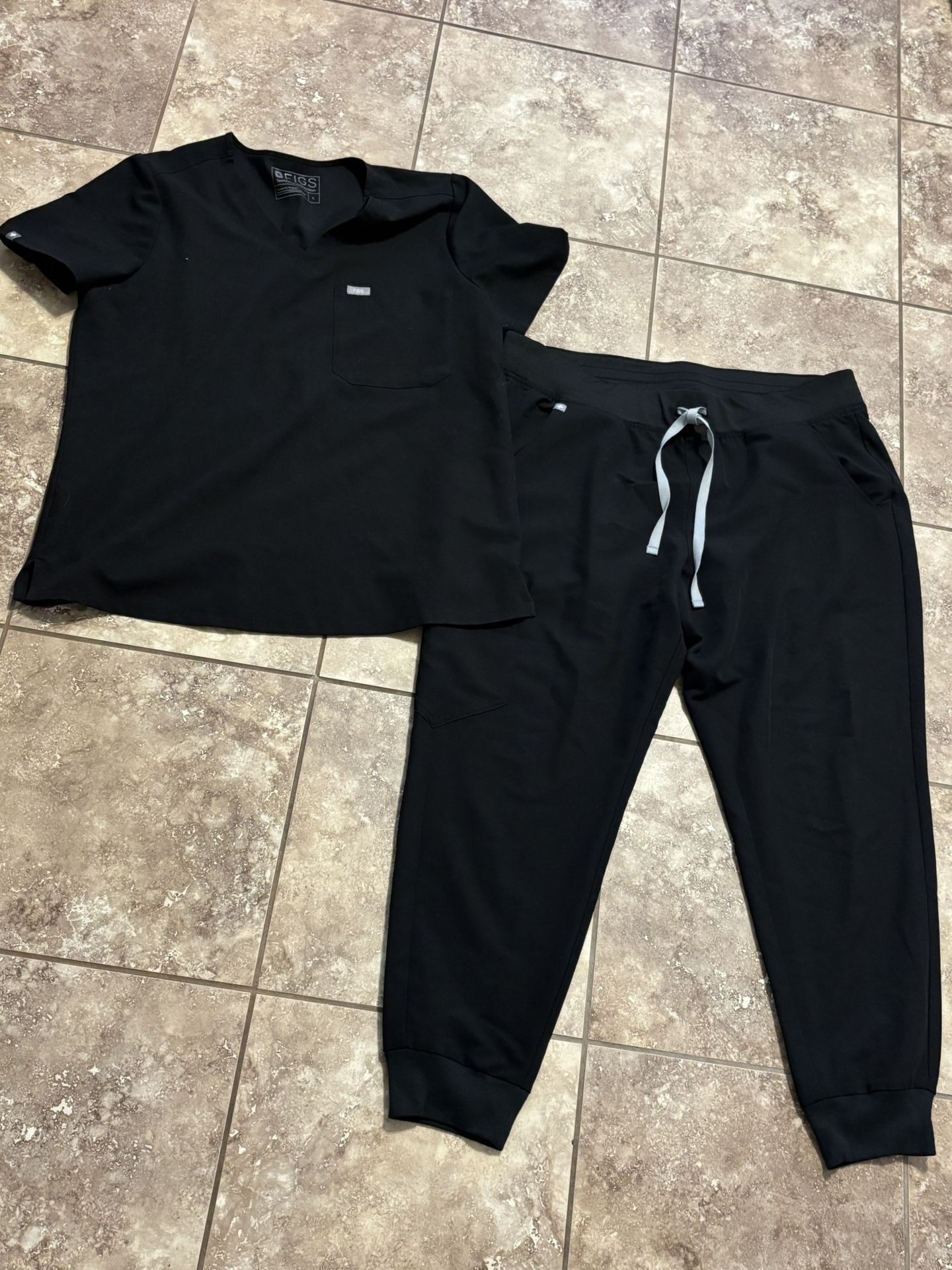 Women’s Black Figs Scrubs