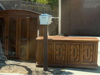 Real Wood 2 piece cabinet set