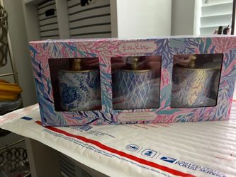 Lilly Pulitzer votive candle set