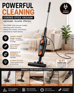 Corded 3 in 1 vacuum cleaner