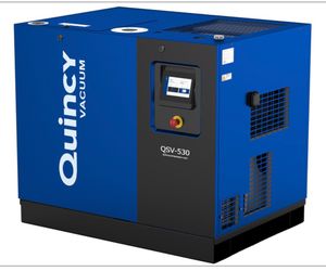 Quincy QSV-430, 15 HP Rotary Screw Vacuum System, 461 CFM