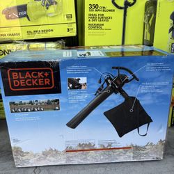 Black Decker Leaf Blower With Bag