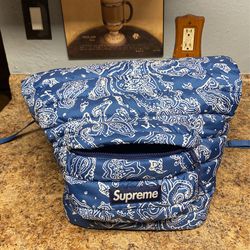 supreme bag blue