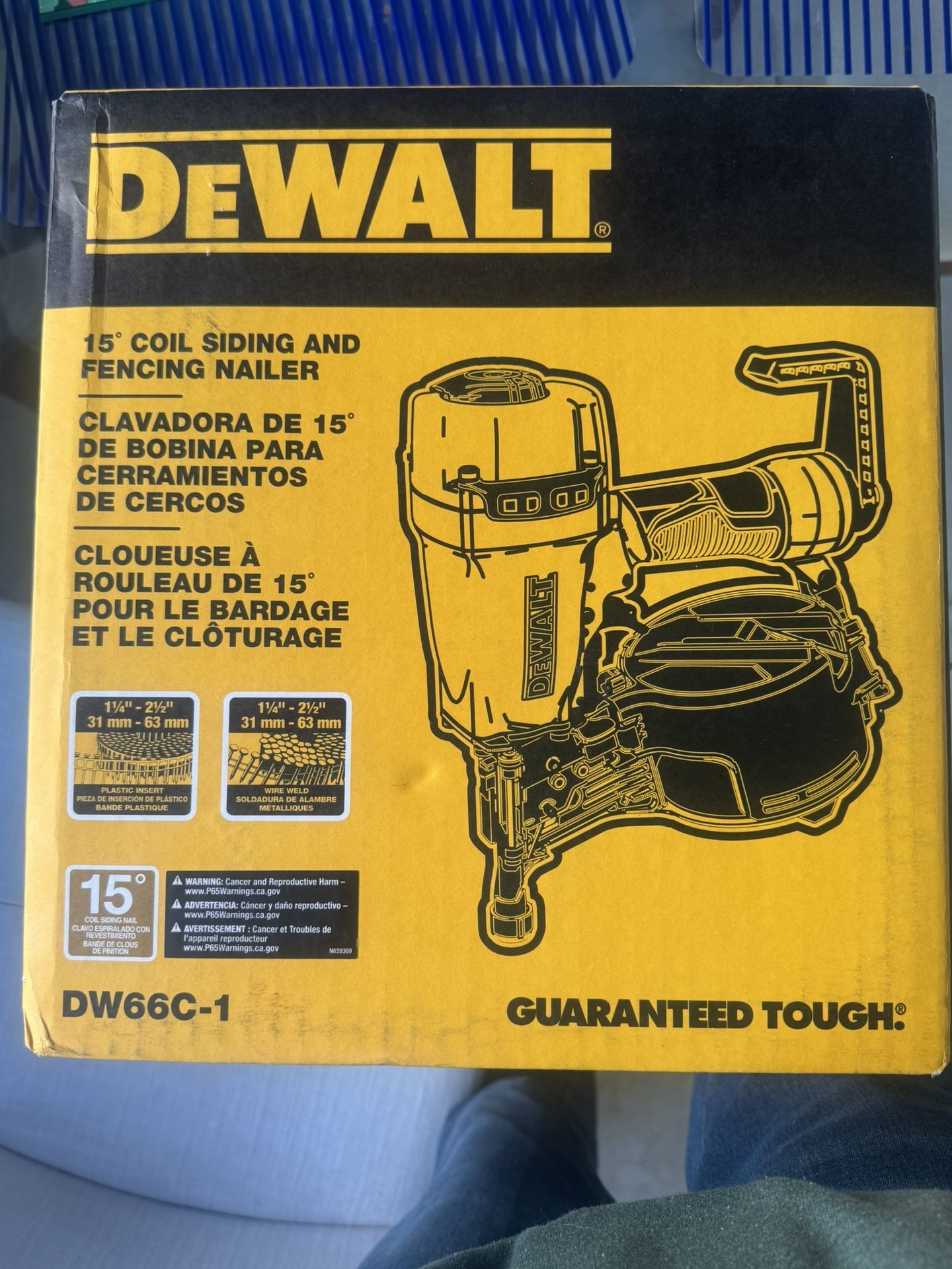 Dewalt 15 degree Sliding Nail Gun