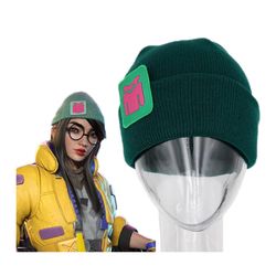 Valorant Killjoy cosplay beanie hat with glasses - New