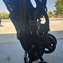 Double Stroller By Baby Trend Sit And Stand Color Black 