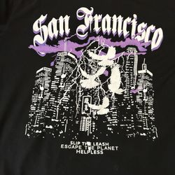 San Francisco black cotton t-shirt