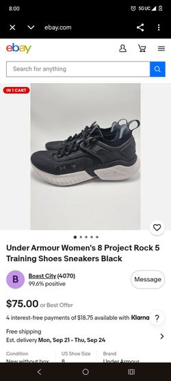 Under Armour training sneakers 8.5