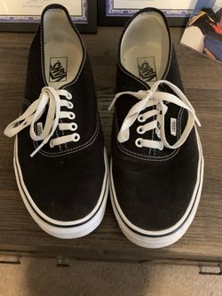 Black and white vans
