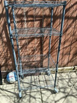 Sturdy Medal Rolling Shelf
