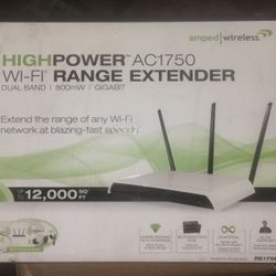 Amped / High Power WiFi Range Extender 