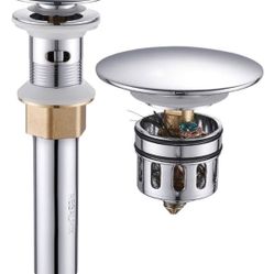 Bathroom Sink Drain With Anti-clogging Basket!!