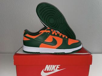 (9M) Nike Dunk Low Miami Hurricanes
