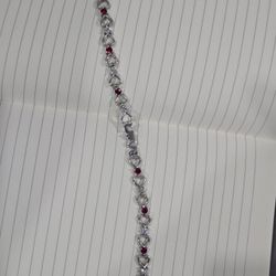 Stamped 925 Silver Love Bracelet
