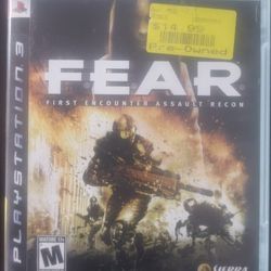 Fear Ps3 Game