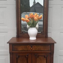 Vintage Dresser With Mirror