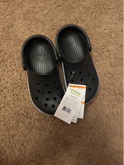 Brand New Black With White Crocs for sale
