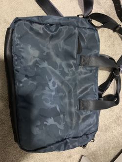 Blu camo laptop bag new