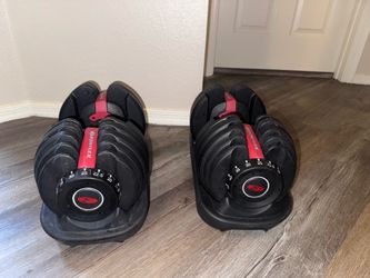 Bowflex SelectTech 552 Adjustable Dumbbells (Pair) + Bases