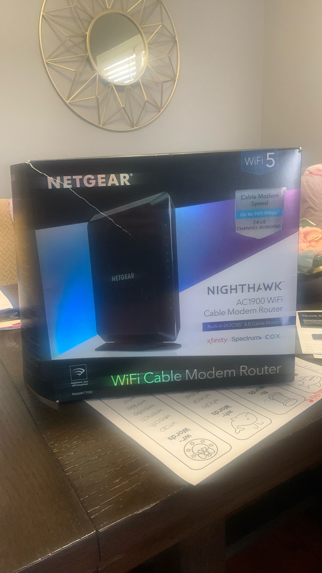NIGHTHAWK AC1900 WIFI CABLE MÓDEM 