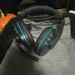 Ps 4 Headset With Microphone Blue