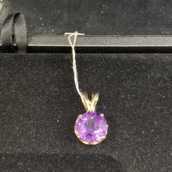Purple Stone Pendant Charm (5713) Clearance !!!!