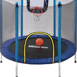 BLUERISE Trampoline 55IN 6FT Toddler Trampoline