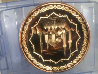 Istanbul gold. Mosque decorative plate