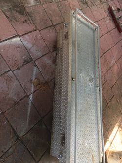 ALUMINUM TRUCK TOOL BOX 69" LONG 14" TALL 20" DEEP WORKS PERFECT ETC