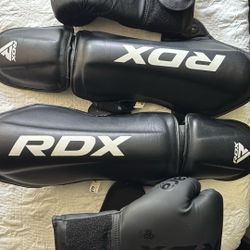 RDX Boxing Gloves + Shin Guards – Like New – $50 OBO 