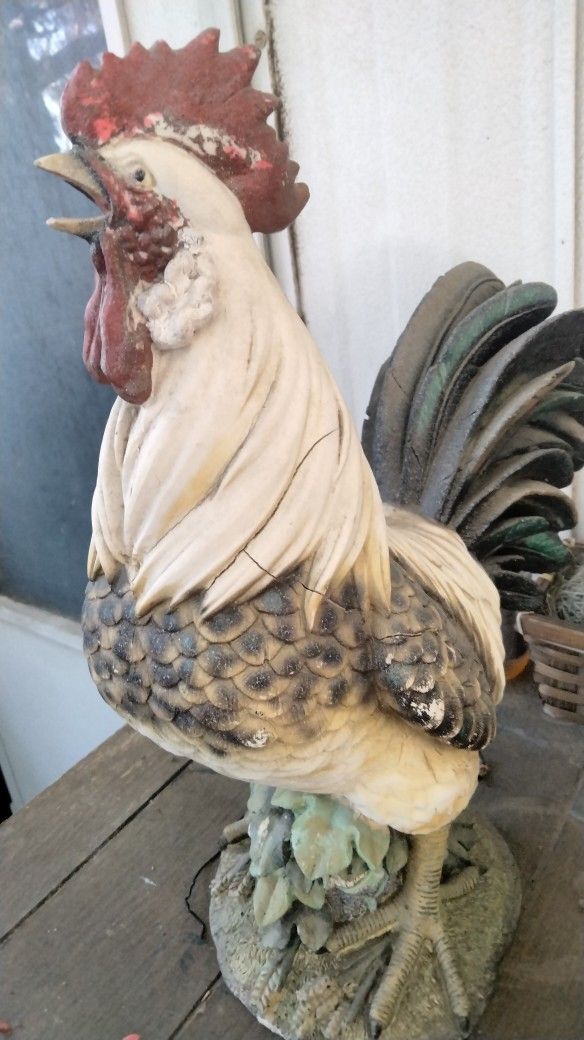 Vintage Rooster Statue