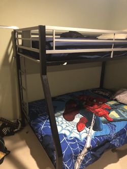 Bed with mattresses