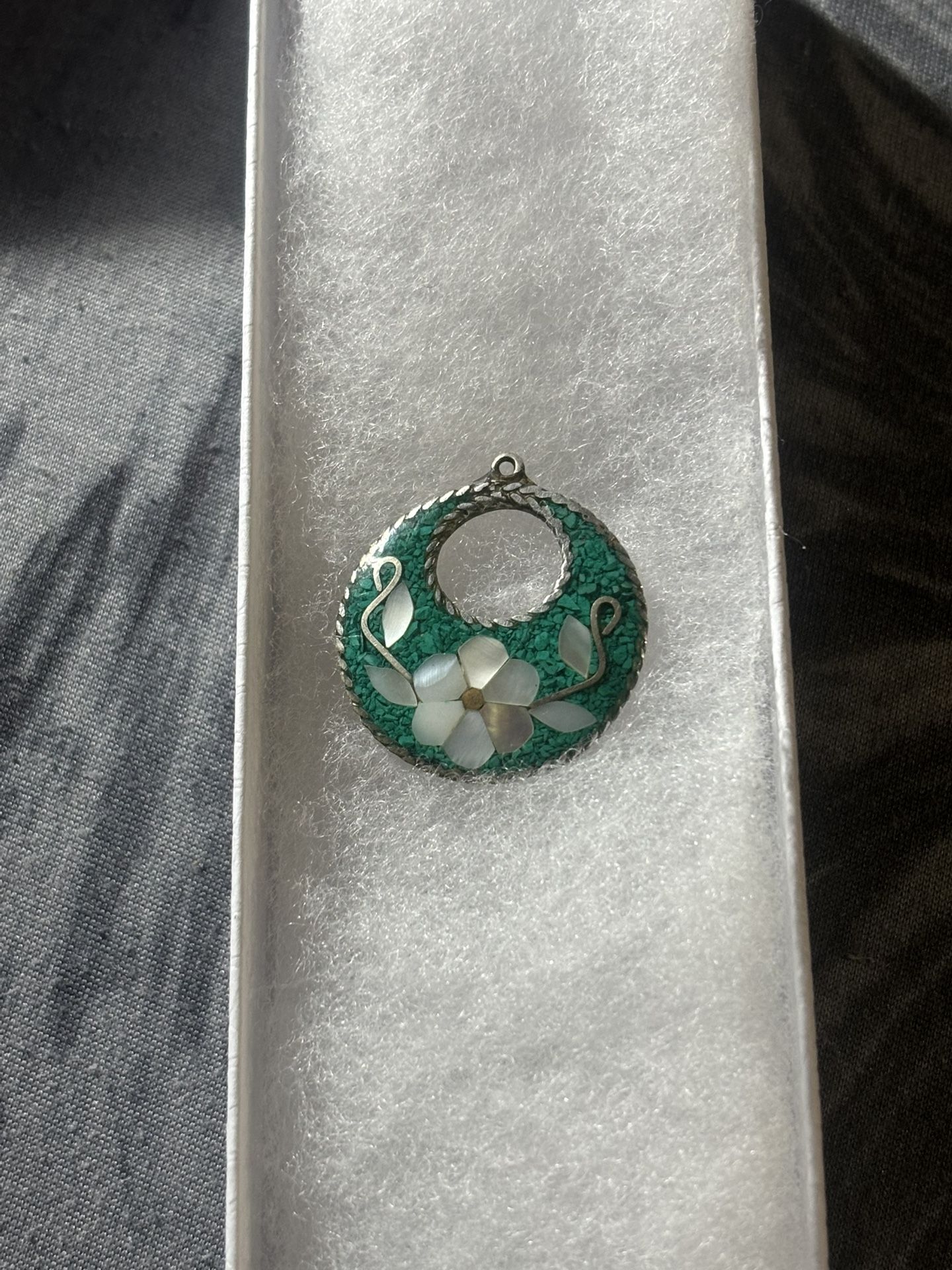 Sterling & Jade Pendant