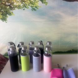 Reusable Glass Water Bottles