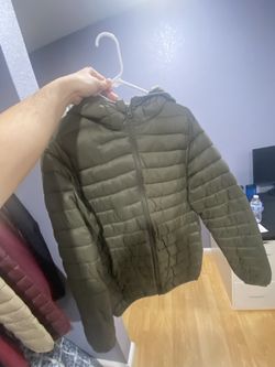 Olive Green Puffer Jacket