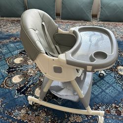 HARPPA 4-in-1 Convertible High Chair for Babies and Toddlers, Gray