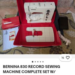 Bernina Sewing Machine $$$$ With Red Case $$200