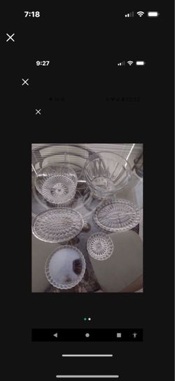 Six Pieces Of Glassware, No Chips, Various Sizes