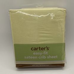 2 Carter's Sateen Crib Sheets