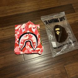 Bape Pink Camo Zip Up Jacket