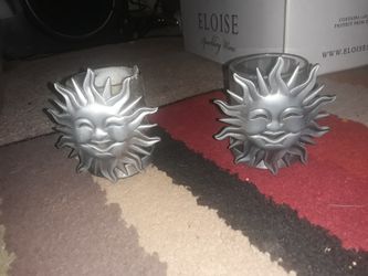 2 small candle holders