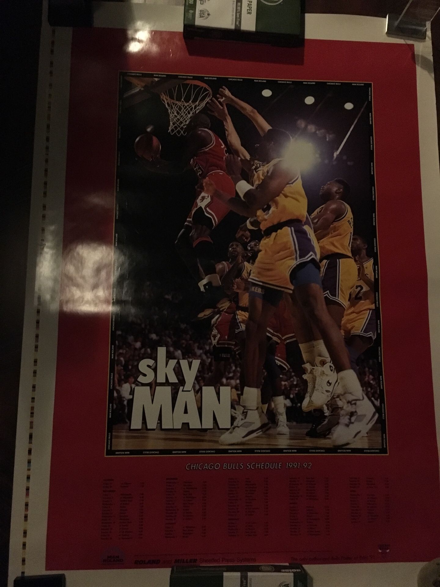 Michael Jordan - SPECIAL POSTER “Skyman” read below
