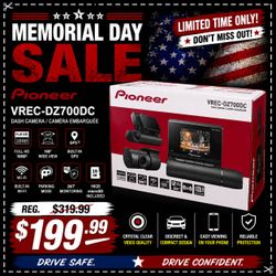 Pioneer Dash Cam Built In GPS 1080p Recording Wi-Fi Camera System VREC-DZ700DC 🚨 Payment Options Available 🚨 No Credit Needed 🚨