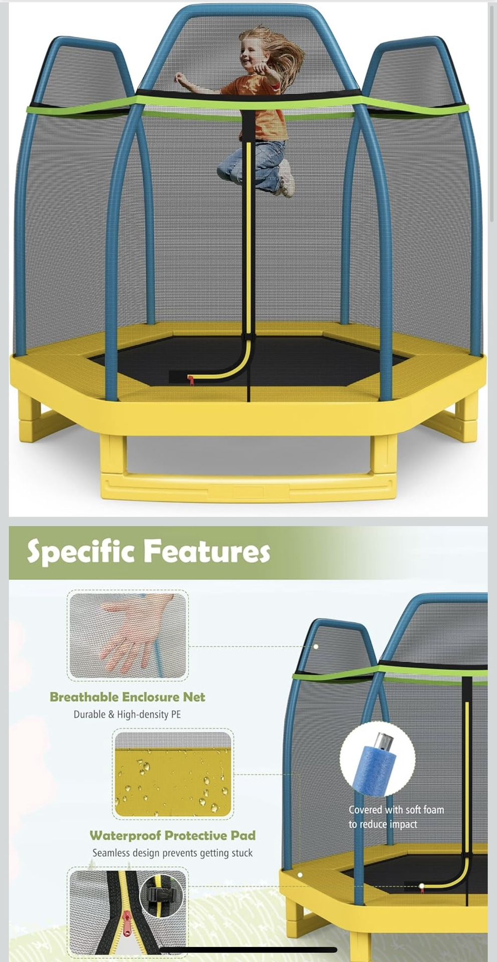 GIANTEX 7ft Trampoline