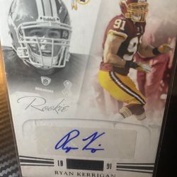 Rookie Ryan Kerrigan Card 