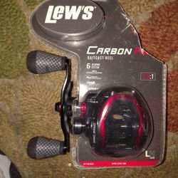 Lew's Carbon Fire Baitcast Reel Left Handed (CF1SHLG2C)... FREE S&H!