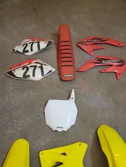 Dirt Bike Plastics Fenders Seat